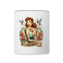 Lade das Bild in den Galerie-Viewer, 💣 Die Scharfe unter den Tassen - Weiß/Dunkelgrün