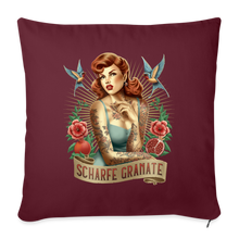 Lade das Bild in den Galerie-Viewer, Scharfes Kissen - Burgunderrot