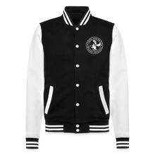 Lade das Bild in den Galerie-Viewer, College Jacke 'Granato' - Schwarz/Weiß