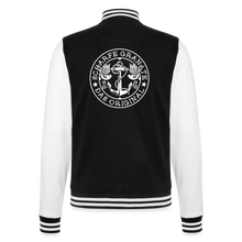 Lade das Bild in den Galerie-Viewer, College Jacke 'Granato' - Schwarz/Weiß