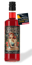 Lade das Bild in den Galerie-Viewer, SCHARFE GRANATE – Granatapfel-Chili-Likör (700ml, 18% vol.) + Poster-Aktion