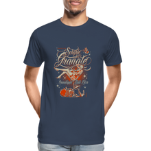 Lade das Bild in den Galerie-Viewer, Burlesque Granate Premium Organic T-Shirt - Navy