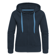 Lade das Bild in den Galerie-Viewer, Frauen Premium Kapuzenjacke - Navy