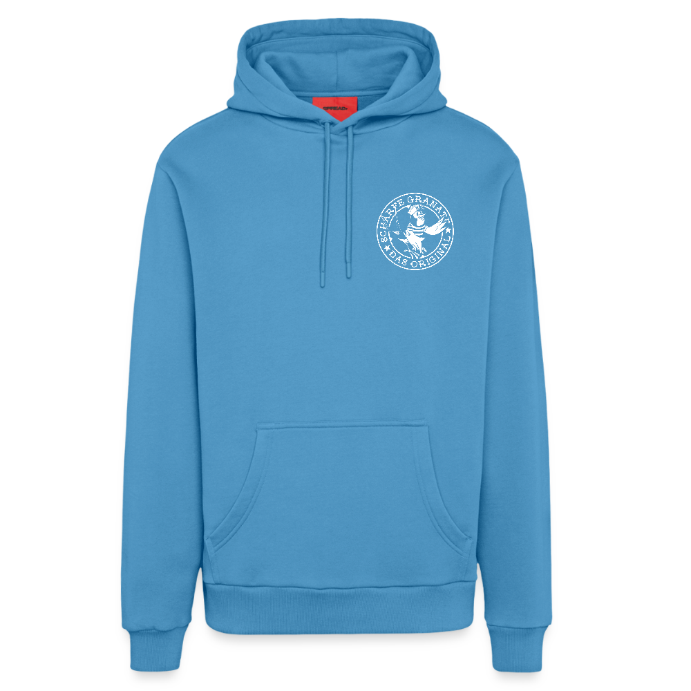 Organic Relaxed Hoodie Made in EU -  Sol Blue