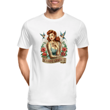Lade das Bild in den Galerie-Viewer, Premium T-Shirt Pin-Up - Weiß
