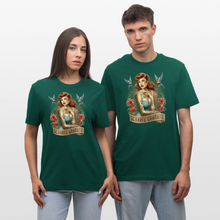 Lade das Bild in den Galerie-Viewer, T-Shirt „PinUp“ – Vintage-Vibes in starken Farben - Forest
