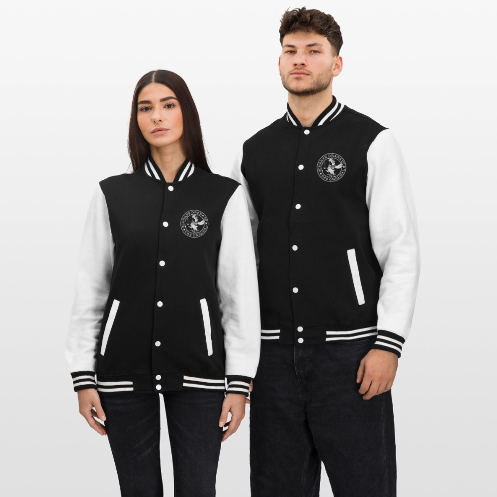 College Jacke 'Granato' - Schwarz/Weiß