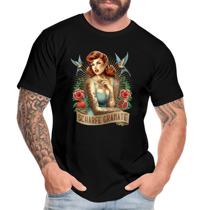 Premium T-Shirt Pin-Up - Schwarz