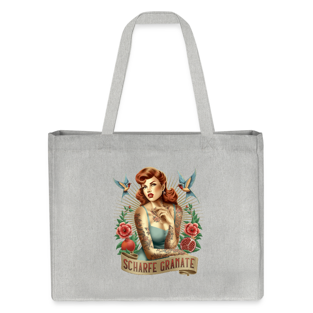 Shopping Bag mit Schärfe-Faktor - Grau meliert