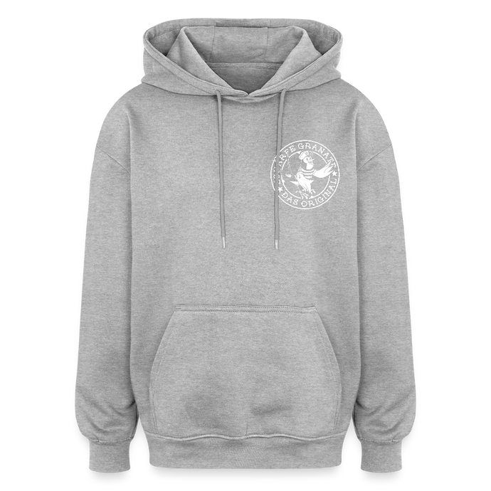 Oversized Unisex Hoodie - Grau meliert