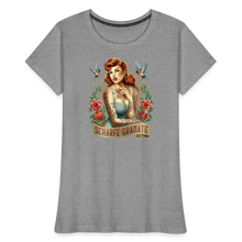 Lade das Bild in den Galerie-Viewer, Frauen Premium Bio T-Shirt - Grau meliert
