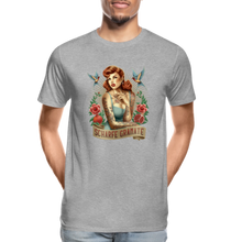 Lade das Bild in den Galerie-Viewer, Premium T-Shirt Pin-Up - Grau meliert
