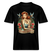 Lade das Bild in den Galerie-Viewer, T-Shirt „PinUp“ – Vintage-Vibes in starken Farben - Schwarz
