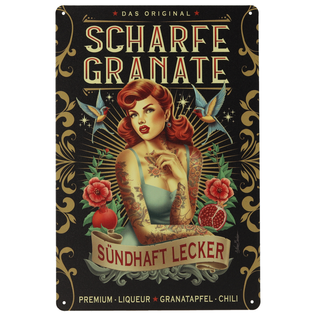 🧨 Retro-Schild Burlesque – 20×30 / 30×40
