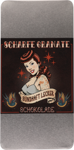 Lade das Bild in den Galerie-Viewer, SCHARFE GRANATE, Kirsch-Chili Schokolade, 6 Täfelchen, 63g
