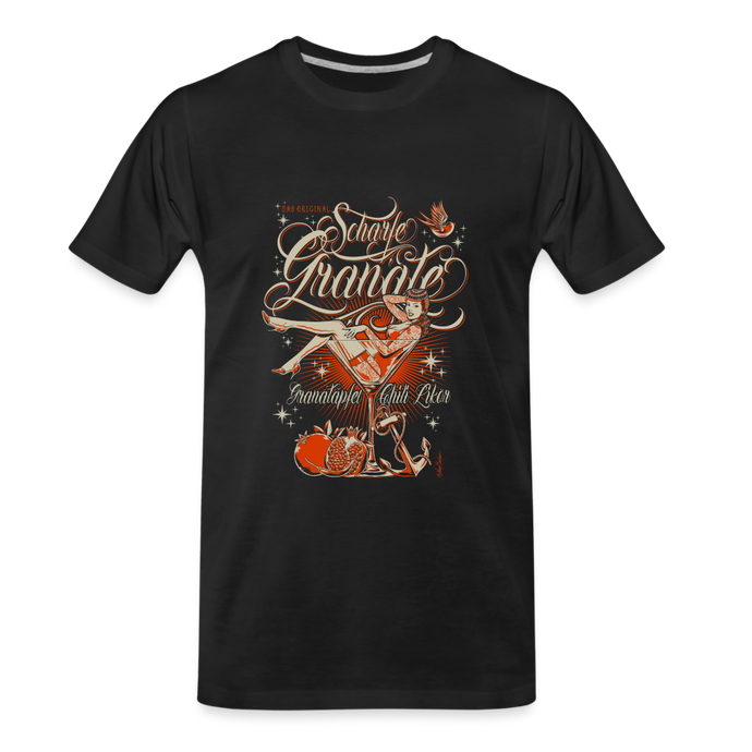 Burlesque Granate Premium Organic T-Shirt - Schwarz