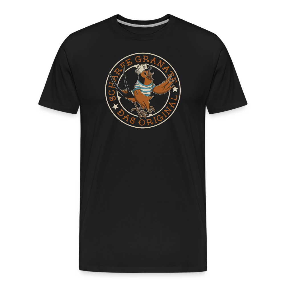 Premium T-Shirt Schwalbe - Schwarz